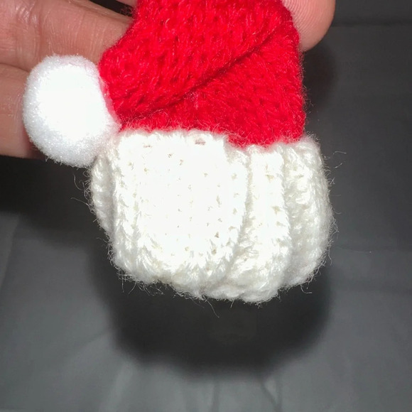 Fashion Handmade Knitted Santa Claus Hat Earrings - Picture 2 of 7
